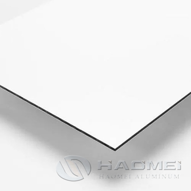 white anodized aluminum sheet